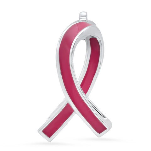 Pink Enamel Ribbon