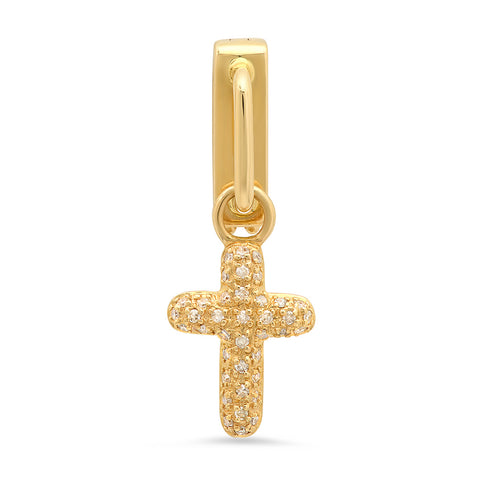 Yellow Cross Charm