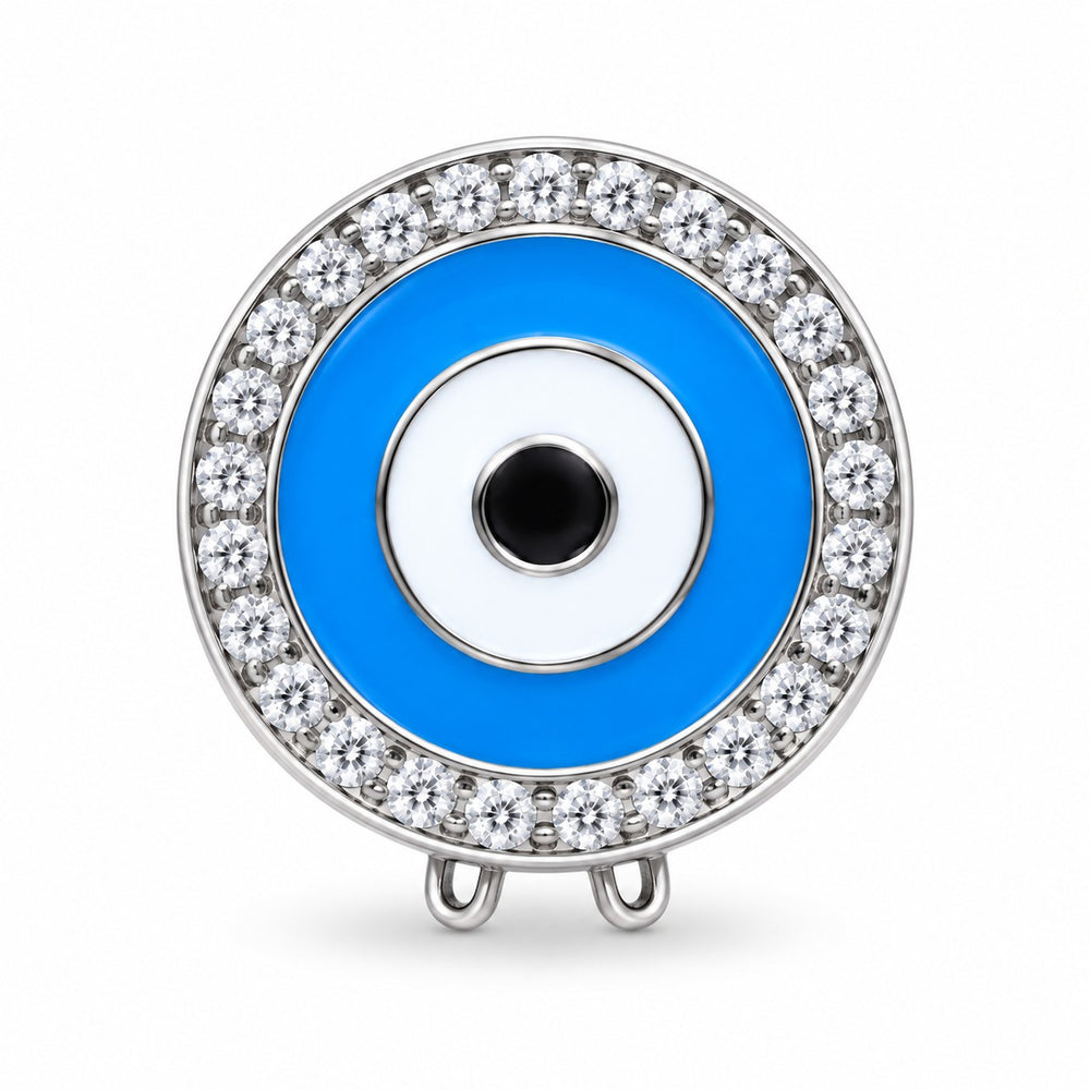 Blue Enamel Evil Eye Charm