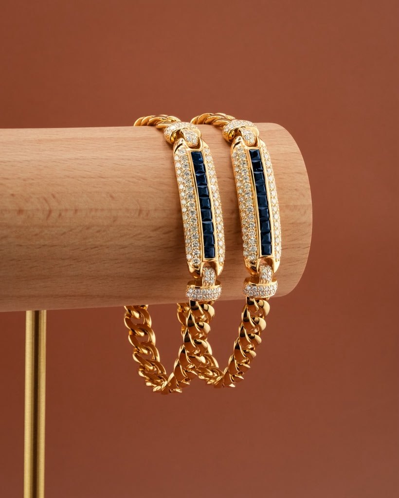 D'ORO Blue Line Bracelets